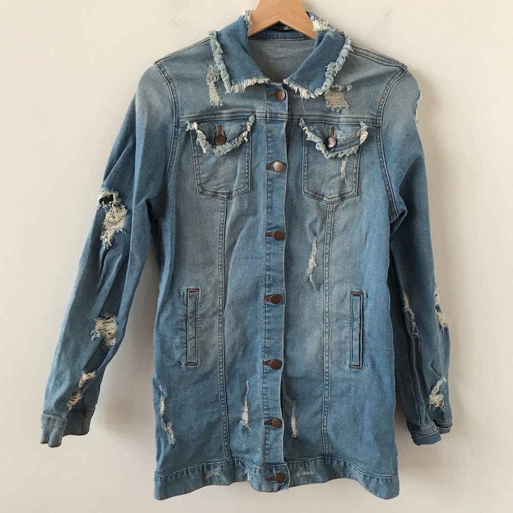 Fashion Nova oversized denim jacket